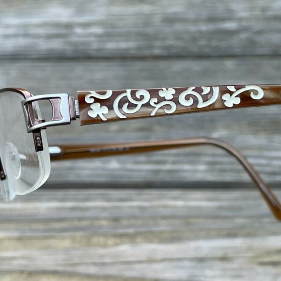 La Scala Women Eyeglasses Frame Handmade Glasses Brown Frame 51[]18 135 main image 8